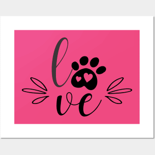 Love. Paws. Hearts Posters and Art